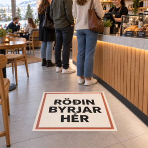Gólf límmiði