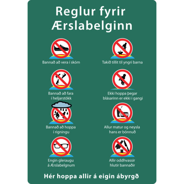 Reglur fyrir Ærslabelginn
