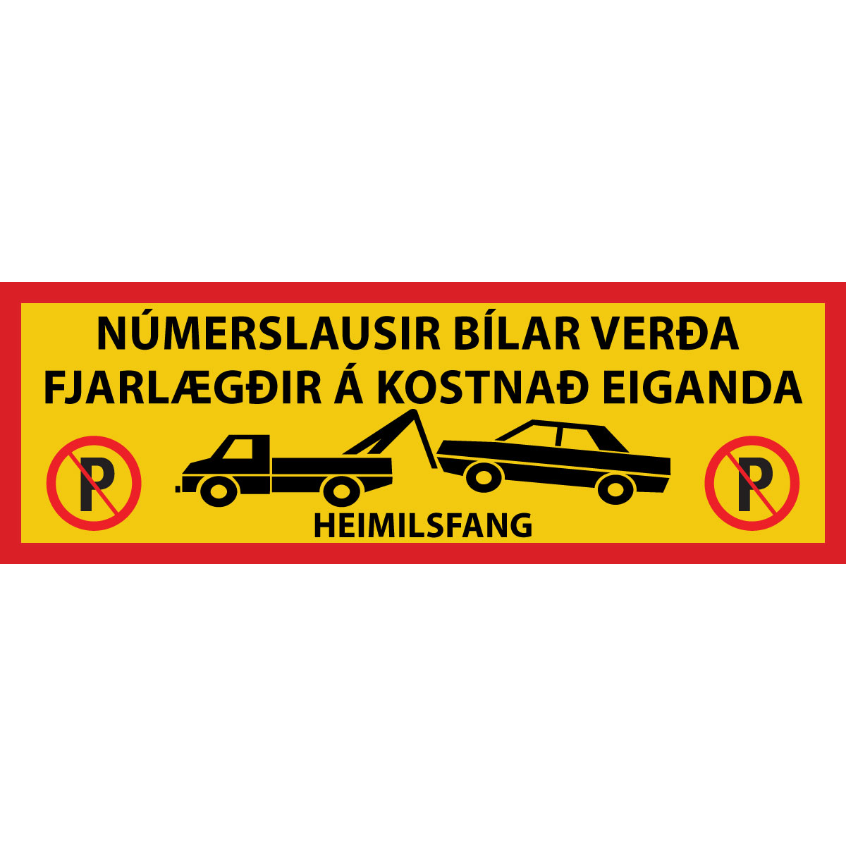 Númerslausir bílar verða fjarlægðir á kostnað eiganda