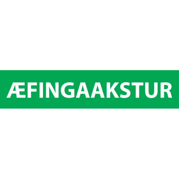 Æfingaakstur segull