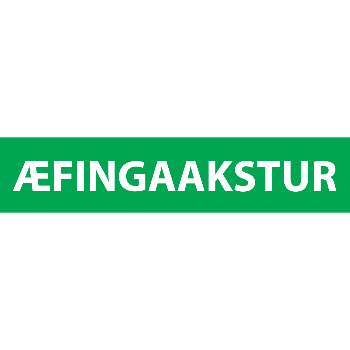 Æfingaakstur segull